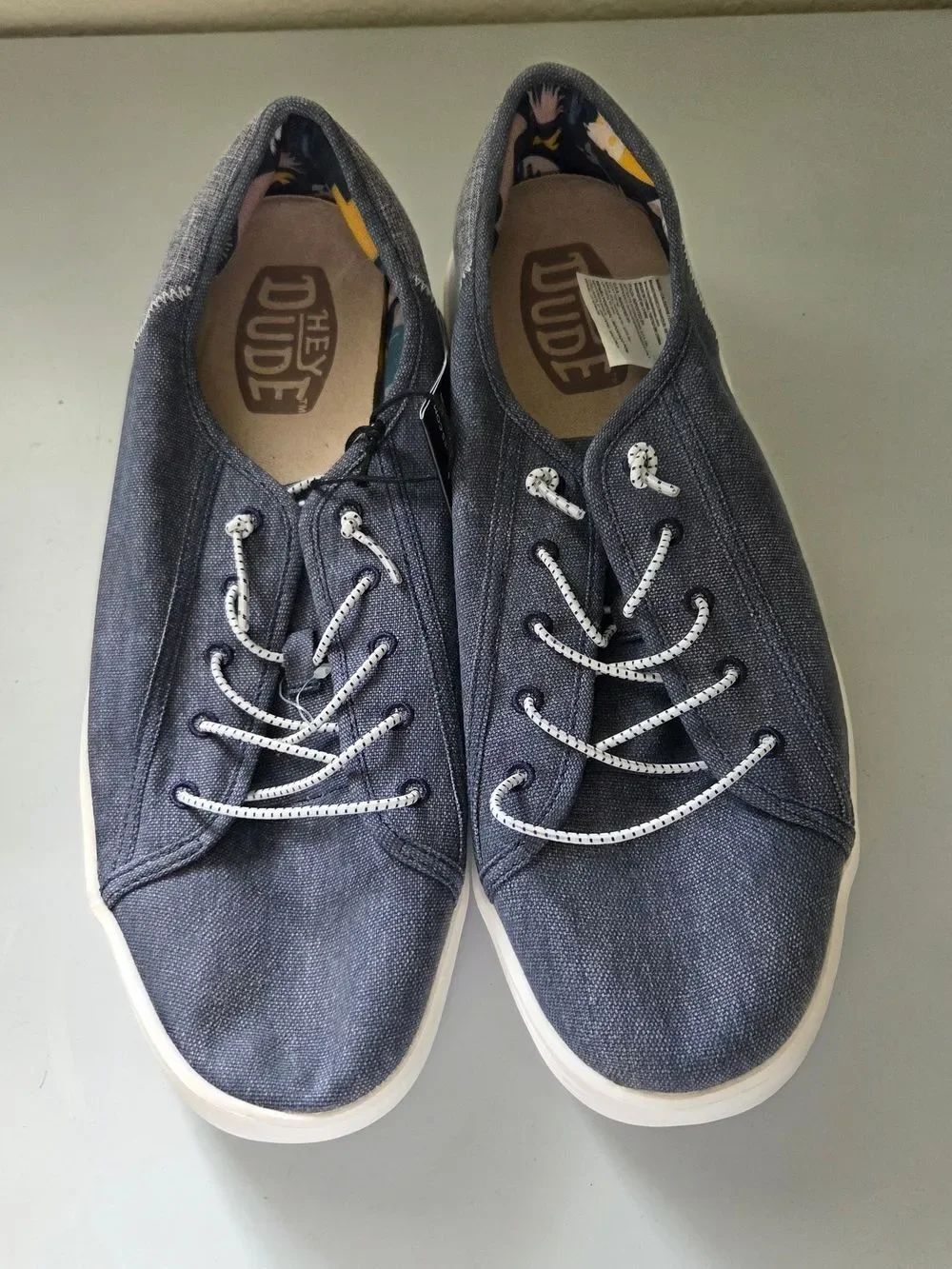 Hey Dude Cody Craft Linen sneakers in Navy